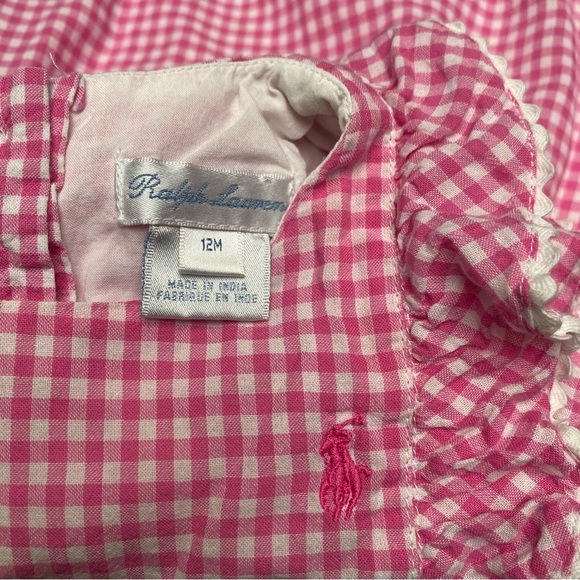 Ralph Lauren Gingham Baby Girl Dress - Picture 5 of 5